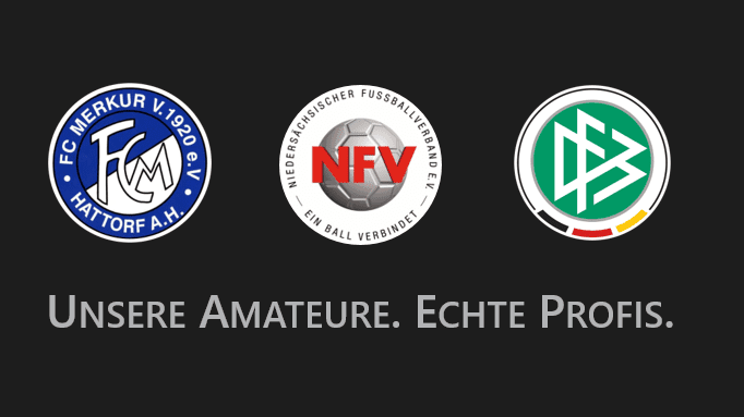 Logo der Ansto&szlig; VfL-Initiative mit Partnervereinen und Slogan "Unsere Amateure. Echte Profis." auf schwarzem Hintergrund.